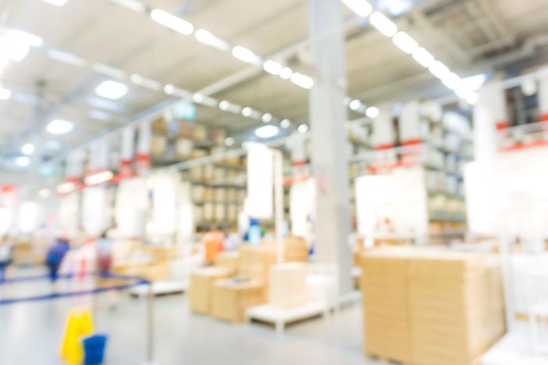 Inside of a warehouse