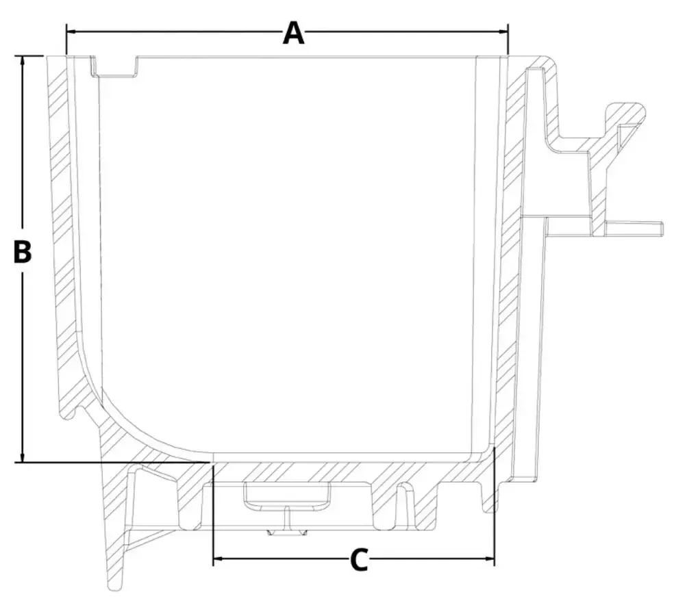 Diagrama da gaveta do Mini Modulo