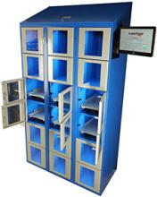 Locker with weigh scales